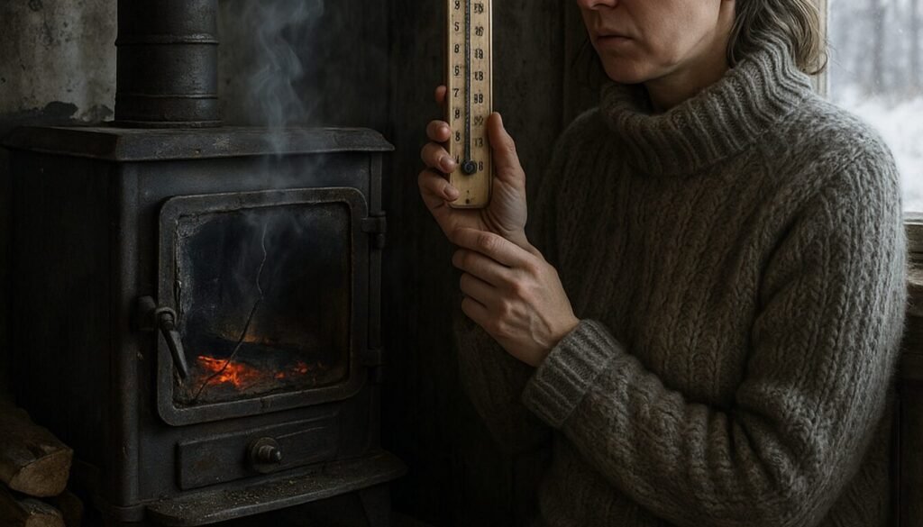 poêle à bois deffectueux